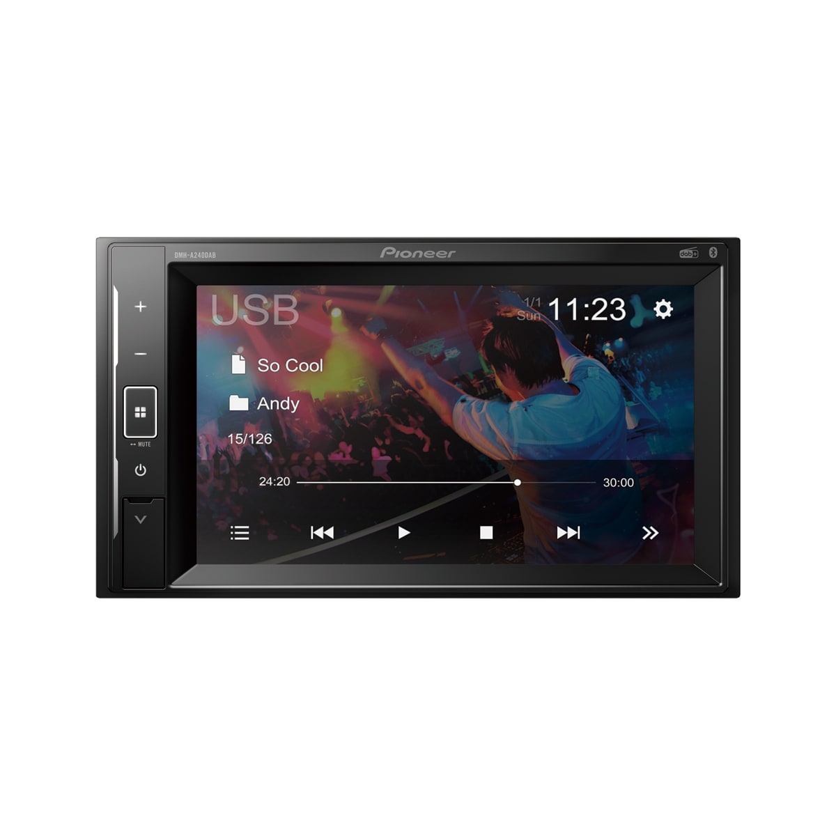 Pioneer DMH-A240DAB Multimedieavspiller-  Bluetooth / DAB +