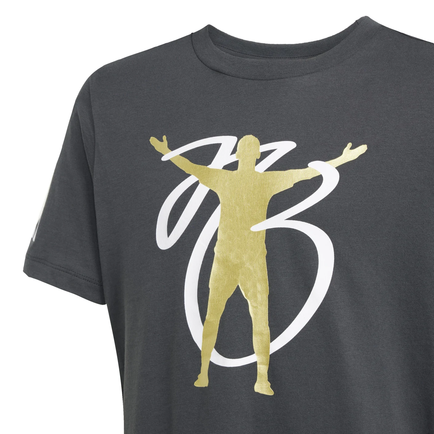 Adidas Jude Bellingham T-Shirt 2024-2025 Kids Donkergrijs Wit Goud