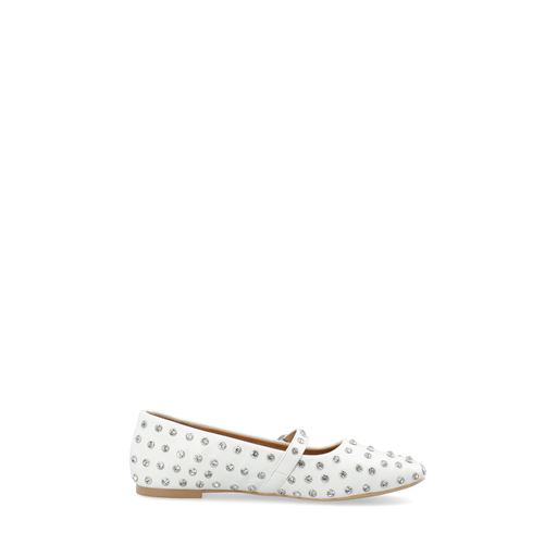Bianco Fall Simili Mary Jane Ballerinasko, White, 41