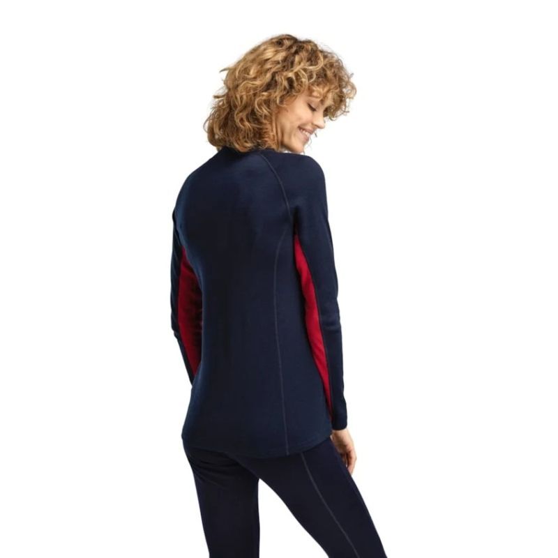 Aksla Baselayer Half zip - Pull en laine mérinos femme