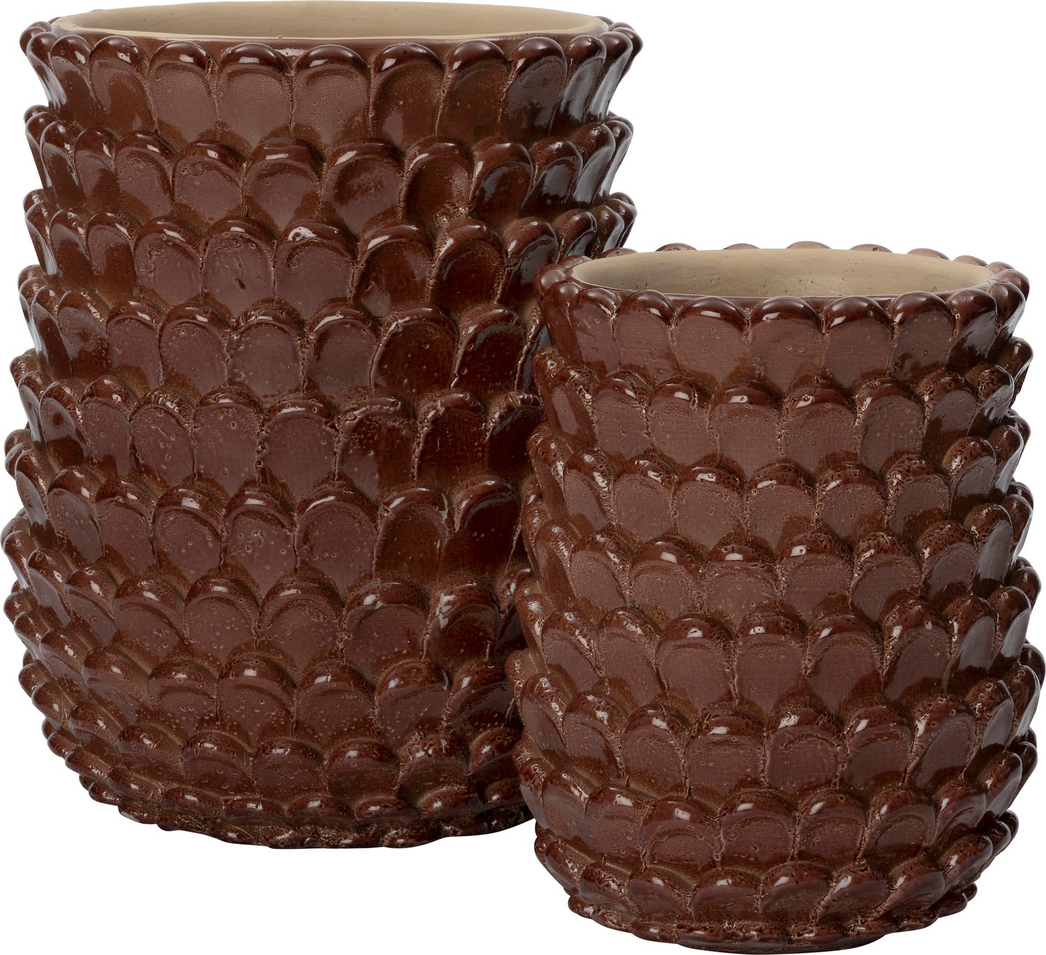 Intratuin bloempot Selby bruin D 15 H 18 cm