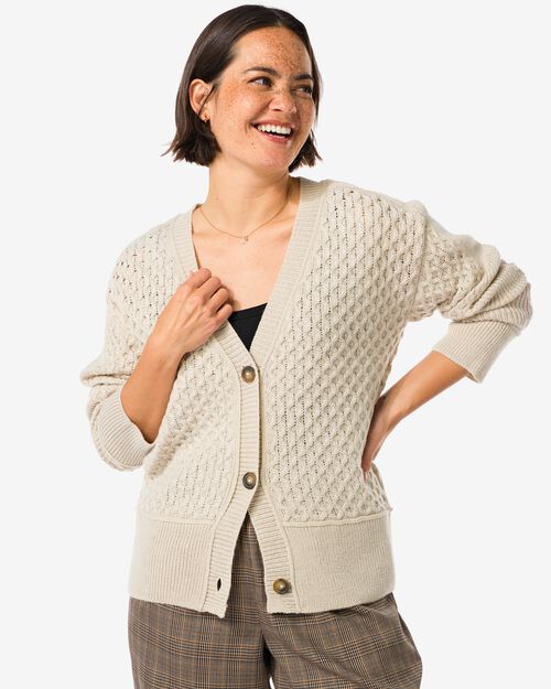 cardigan pour femmes en maille Viola  sable