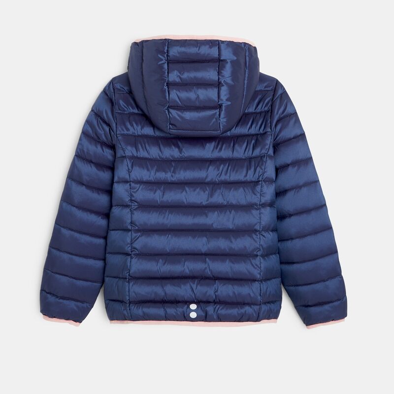 Doudoune chaude et légère bleue fille