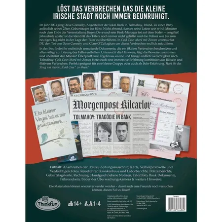 ThinkFun ColdCase: Mord mit Zinsen