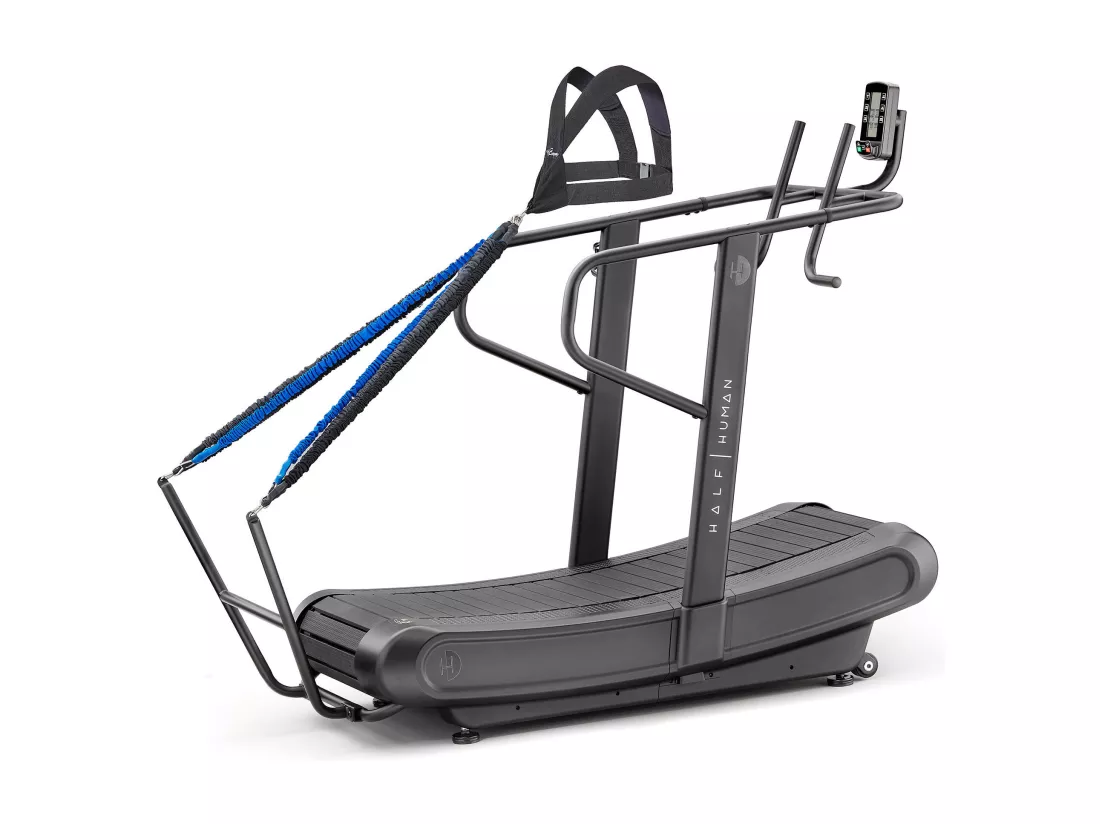 Tapis de course de fitness incurvé - Half Human - Modèle CURVE - Maison/Appartement - Non motorisé et auto-alimenté