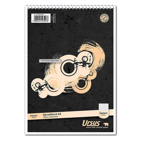 Staufen Style Spiralblock A5 40 Blatt 70g/qm 5mm kariert