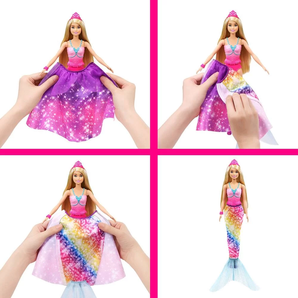 POUPEE BARBIE - TRANSFORMATION PRINCESSE SIRENE