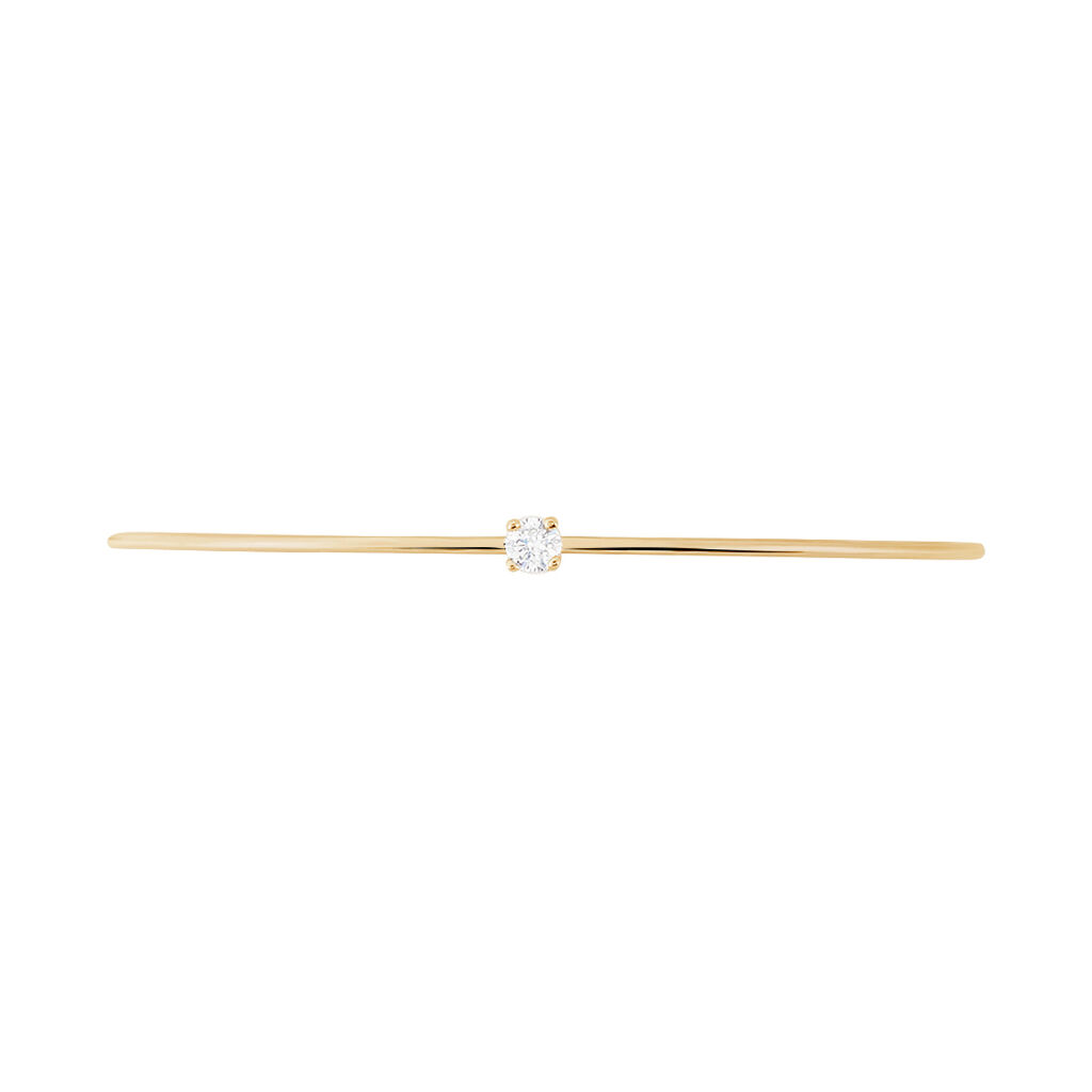 Bracelet Jonc Plaqué Or Jaune Nilay Oxyde De Zirconium