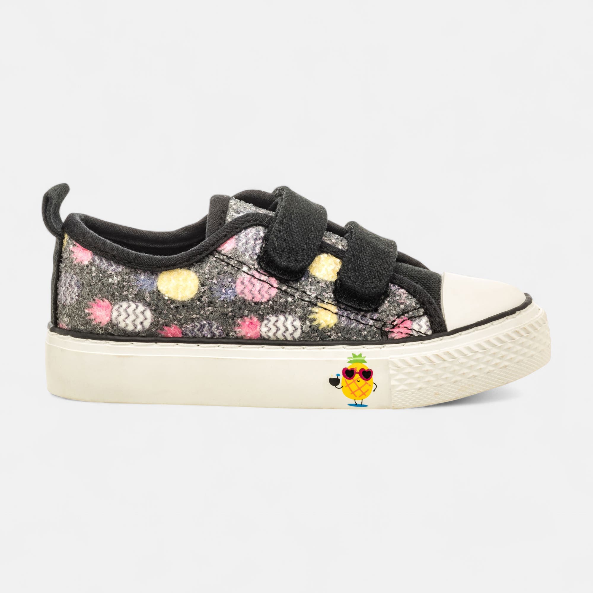 Baskets en toile Fille noir