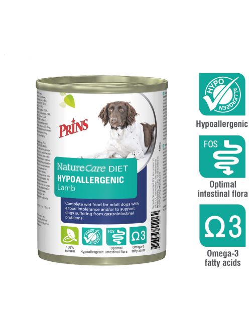 Prins Naturecare Diet Dog Hypoallegenic - Hondenvoer - Lam 375 g