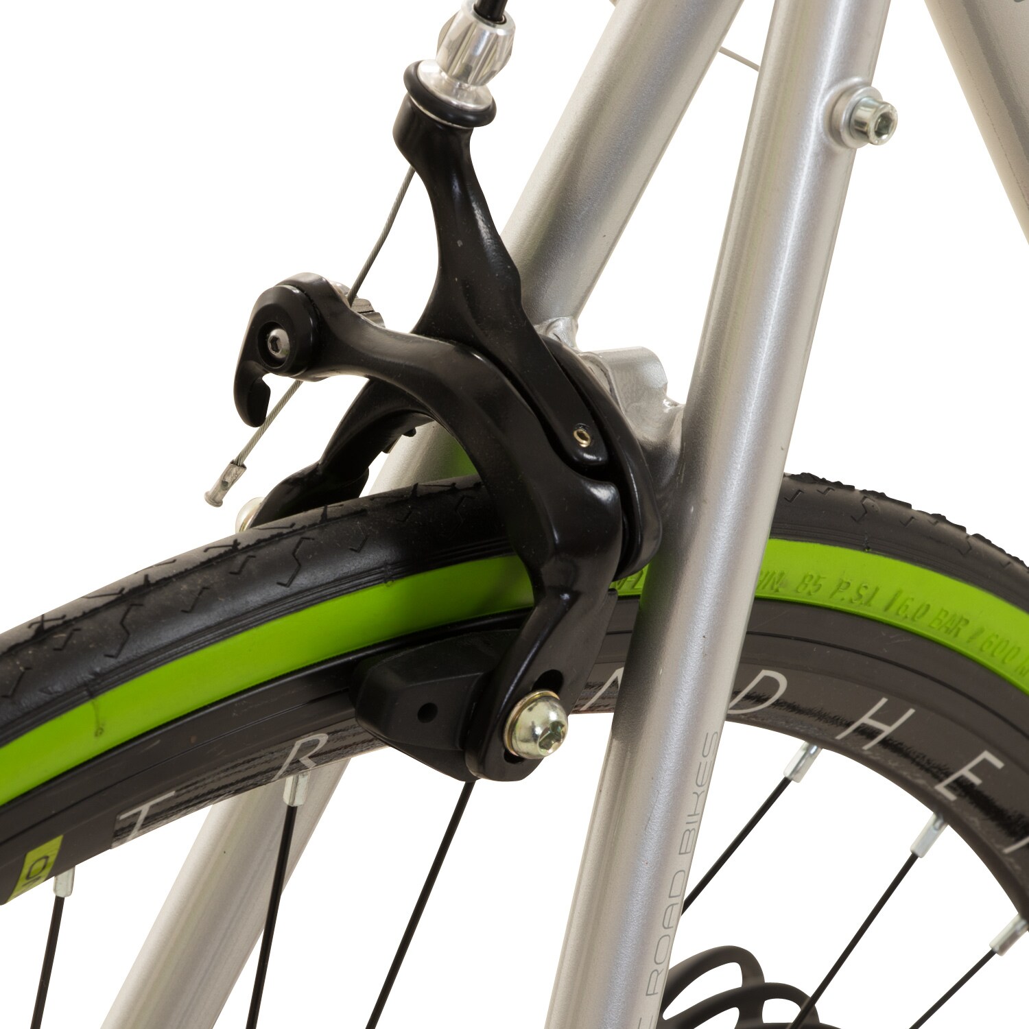 Galano Vuelta STI Rennrad 28 Zoll Damen Herren ab 150 cm Fahrrad Fitnessrad 14 Gänge grau/grün 62 cm
