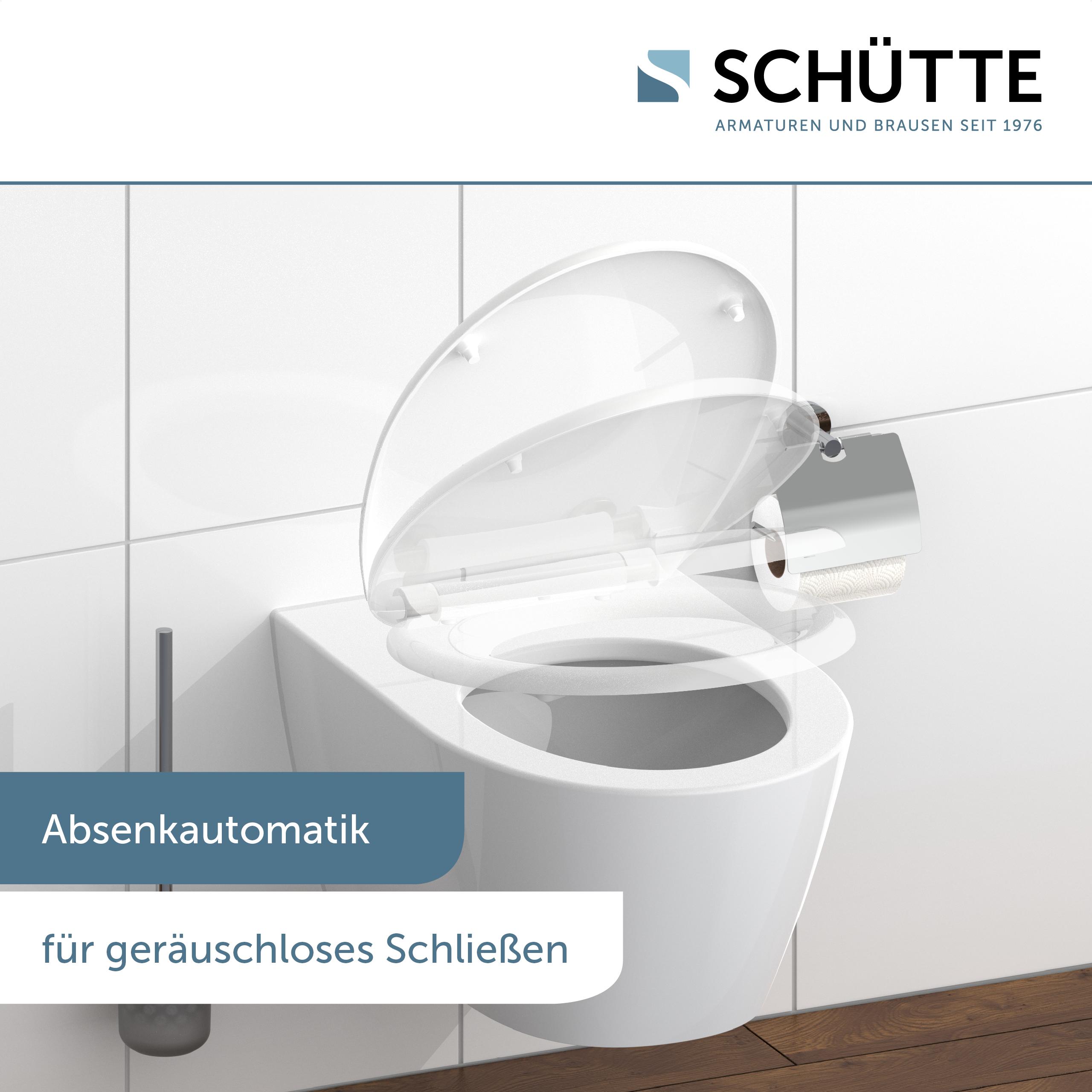 Schütte Duroplast WC Sitz WHITE mit Absenkautomatik und Schnellverschluss