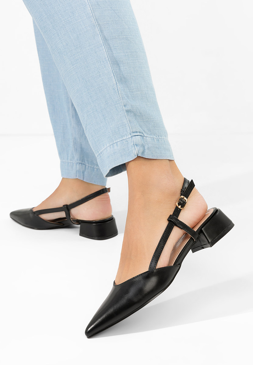 Chaussures slingback noirs Otilya