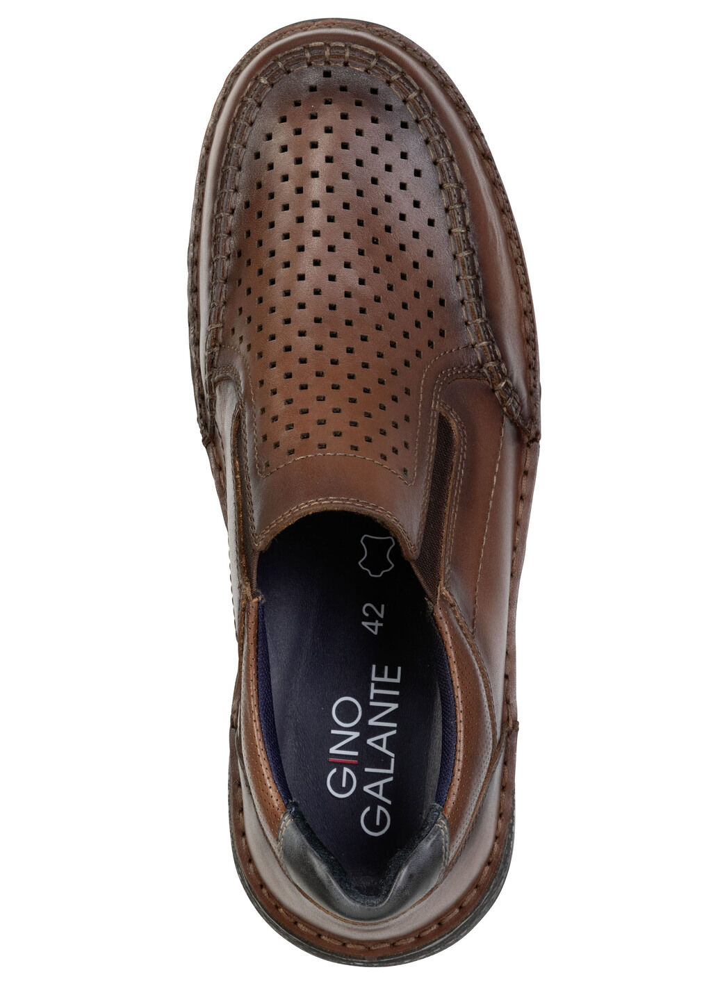 GINO GALANTE, komfortable Herren-Slipper, Weite H, mit herausnehmbarem Fussbett