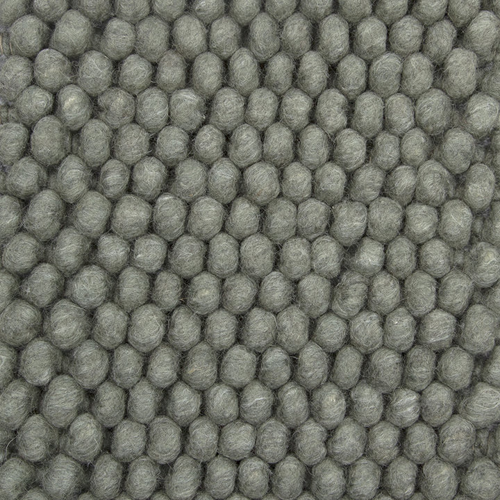 Wollen vloerkleed - New Loop Grijs/Groen 456 | Sfeer!