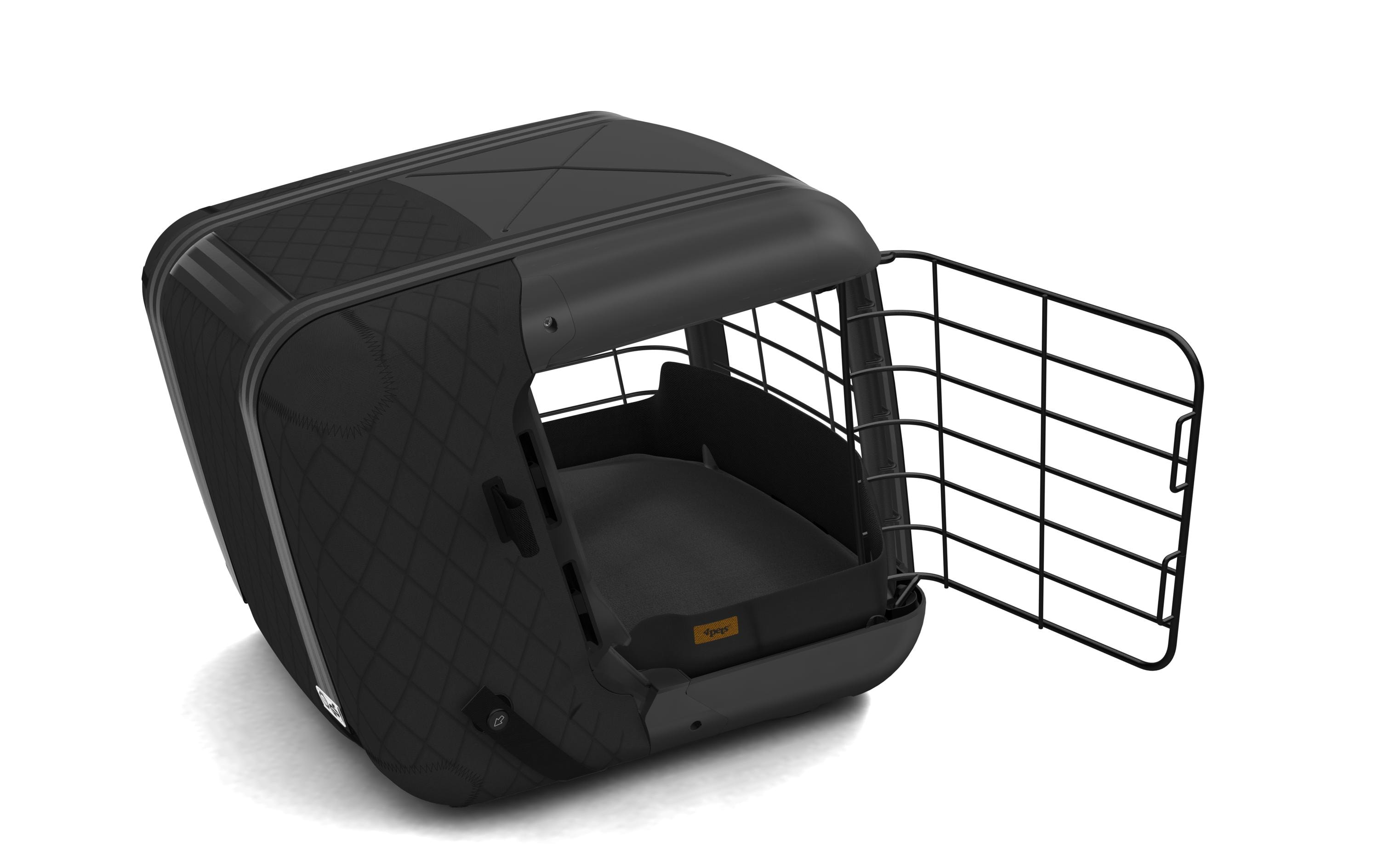 Transportbox Caree Black Series<br>TÜV geprüfte Box für Hunde und Katzen bis 15 kg