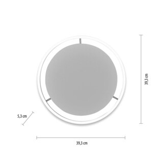 JUST LIGHT LED Deckenlampe RITUS 39 cm messingfarbig