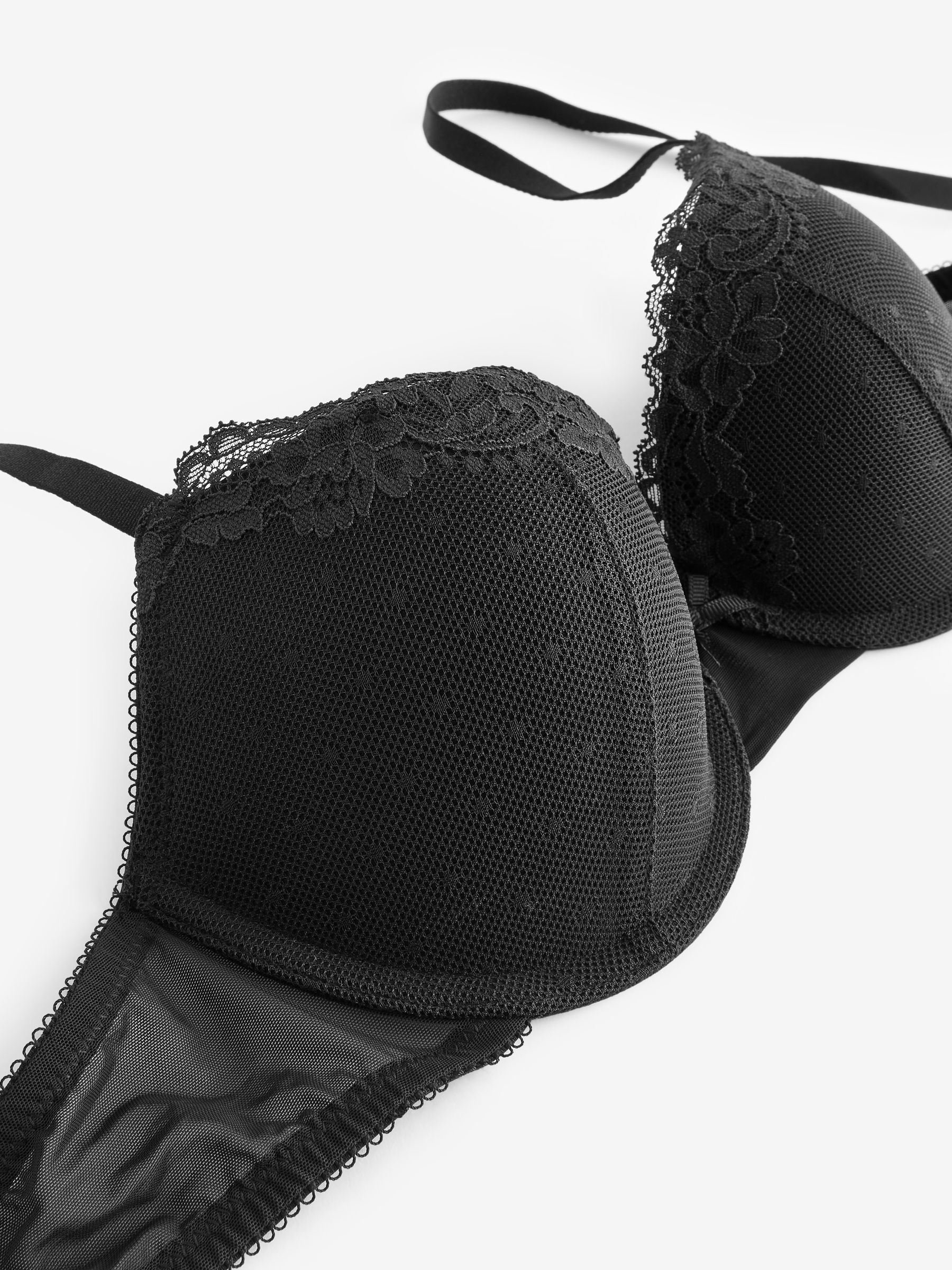 Zwart - A-DD push-up gevoerde balconettebeha