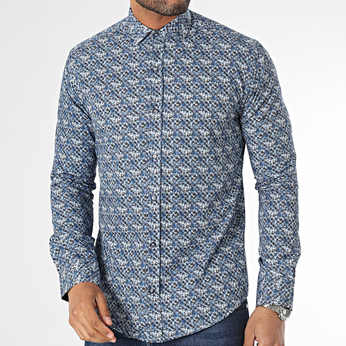 Chemise Manches Longues Bleu