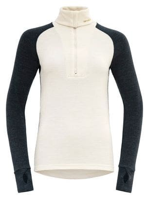 Sous maillot Devold Expedition Merino Silk Zip Bleu Femme