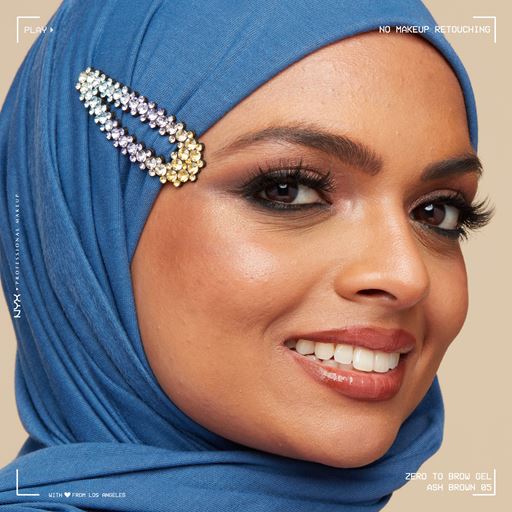 NYX Professional Makeup Zero To Brow Longwear Brow Gel, 05 Ash Brown