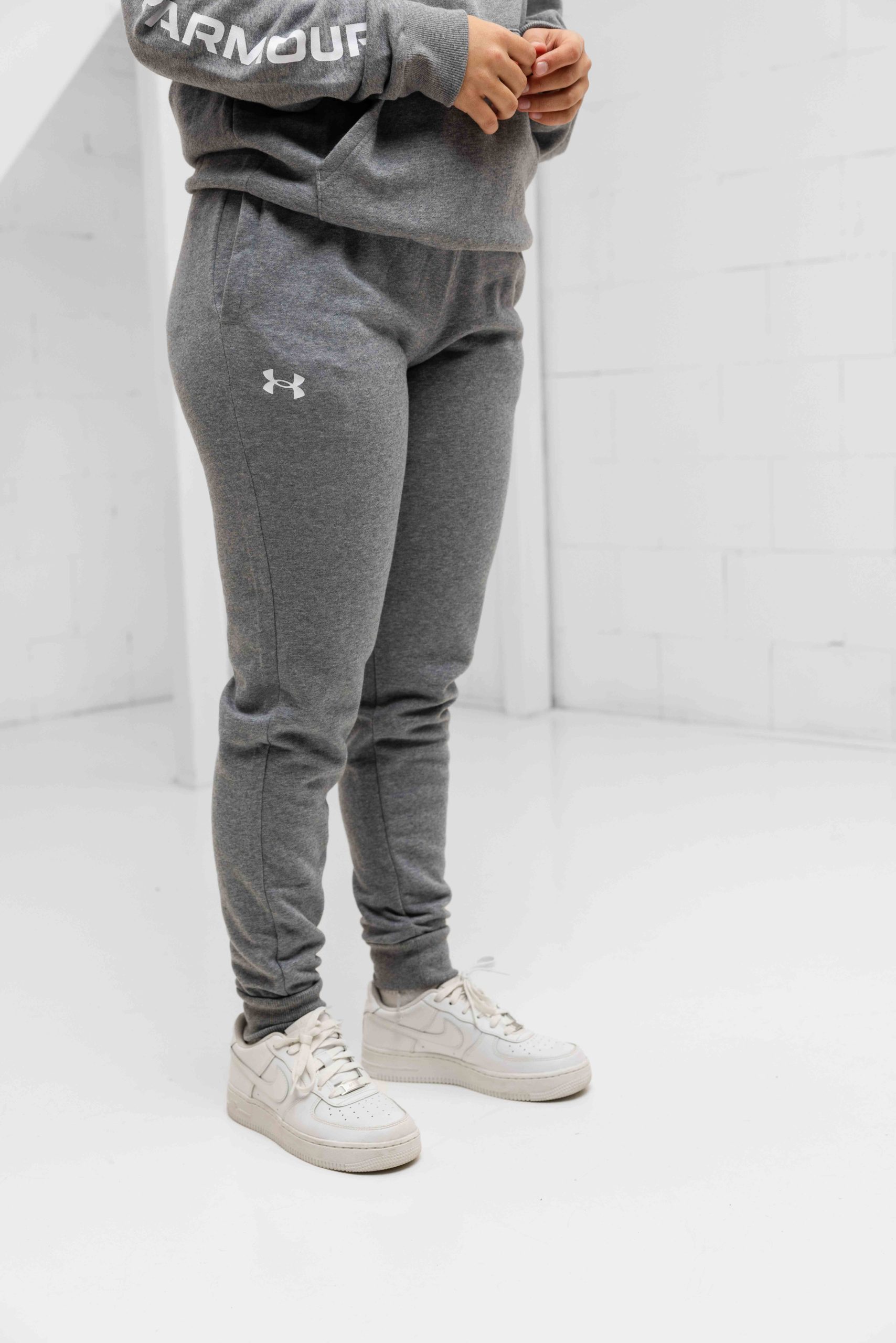 Under Armour Rival Fleece Trainingspak Dames Grijs