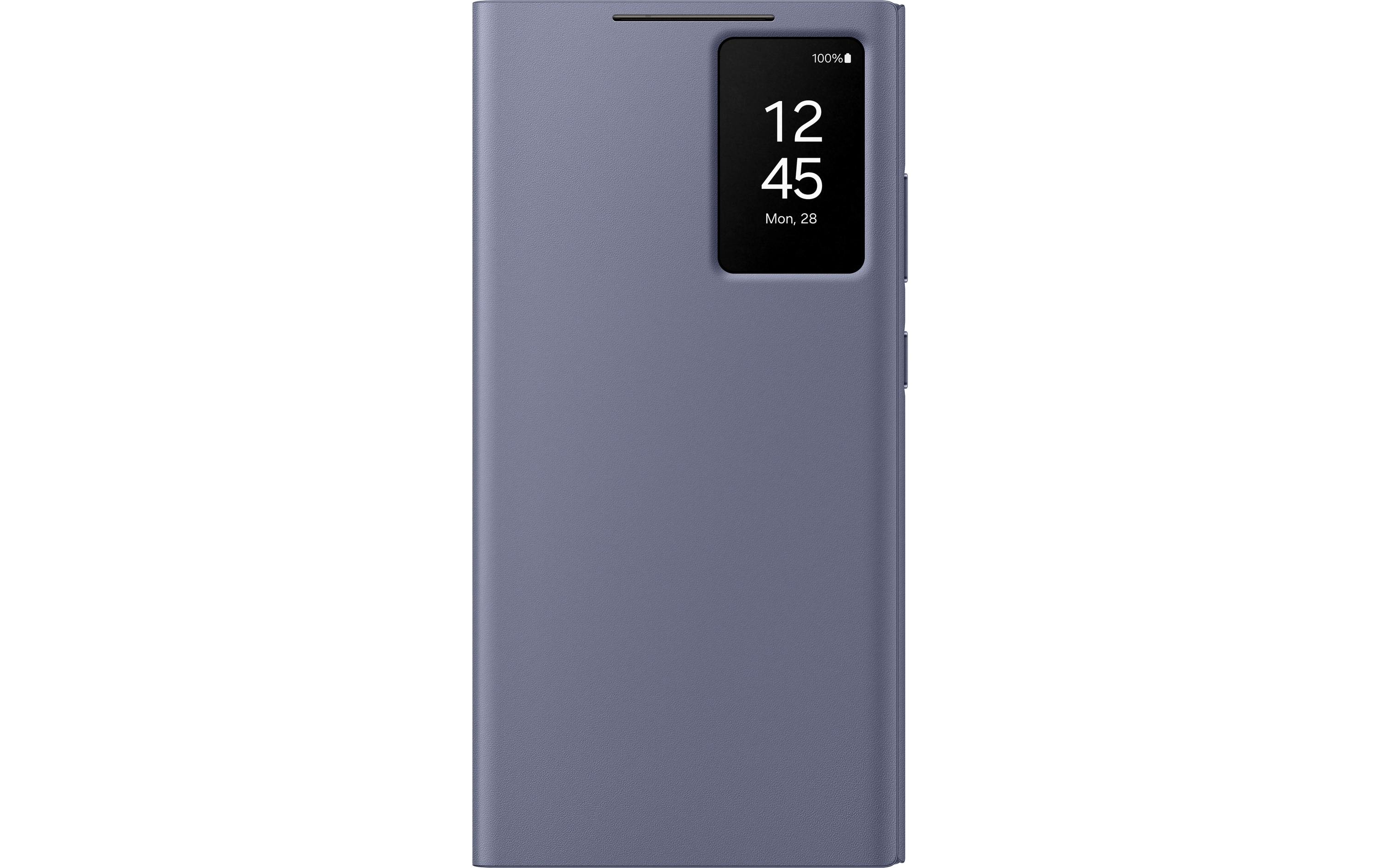 Book Cover Smart View Galaxy S24 Ultra ViolettSchutzhülle mit Touch-Interface für das Samsung Galaxy S24 Ultra