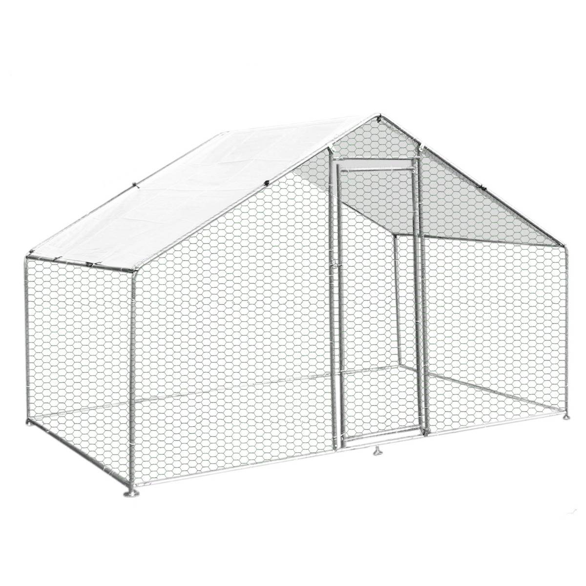 Gaiola para aves, cercado, caixa para galinhas, aço, 3m x 2m x 2m