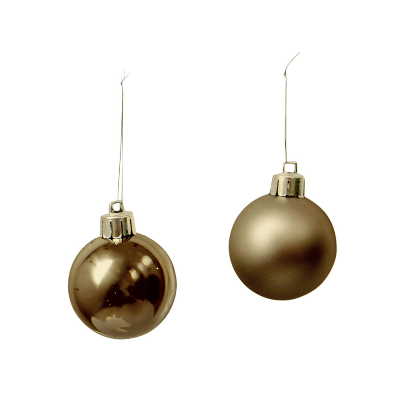 Lot de 32 boules couleur or