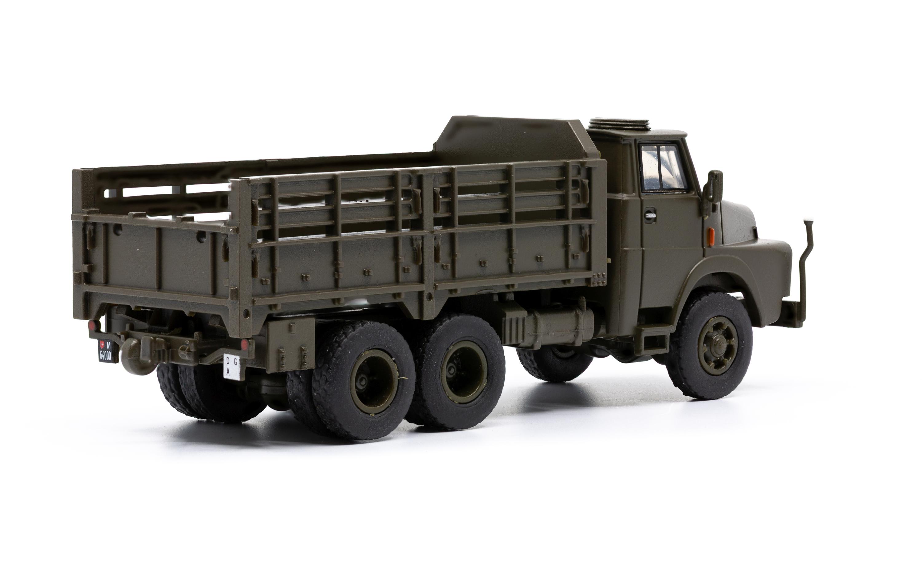 LKW Henschel HS 3-14 6 x 6 mit offene Ladefläche 1:87H0 Lastwagen Militärmodell