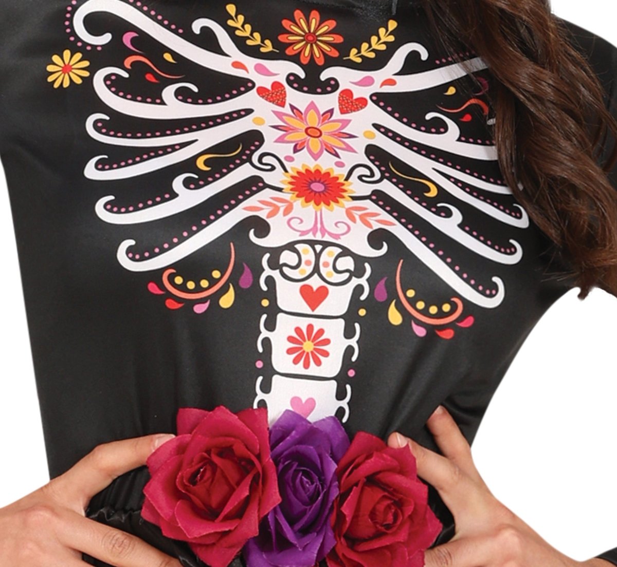 Dia De Los Muertos Jurk Gekleurd Dames