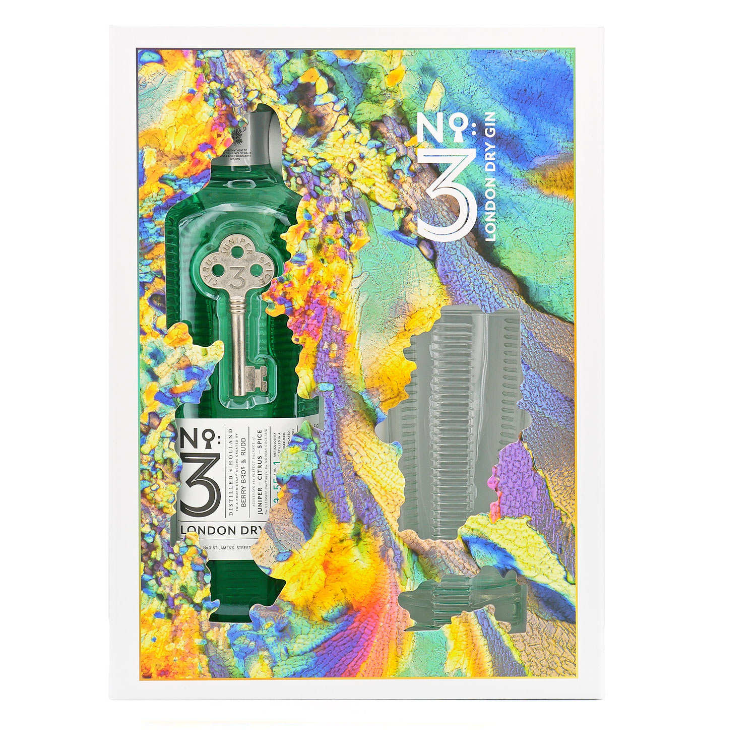 Coffret No. 3 London Dry Gin + 1 verre 46% - Berry Bros & Rudd