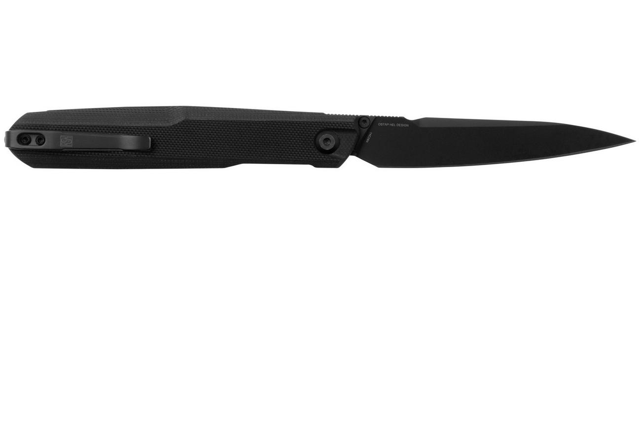 Real Steel G5 Metamorph Button Lock 7832B Black 14C28N, Black G10, zakmes, Ostap Hel design