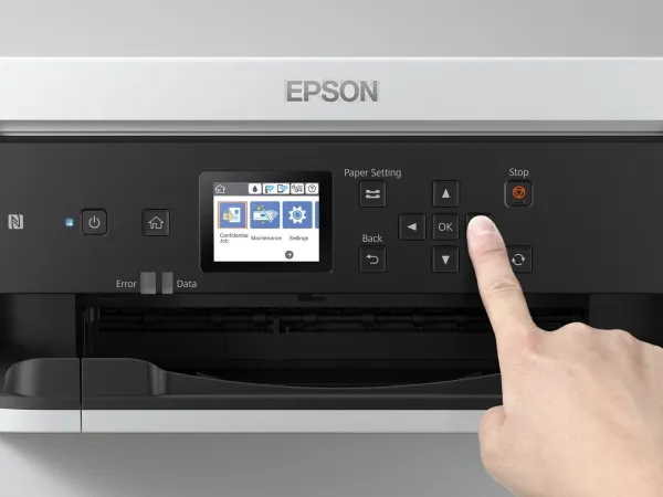 Epson WorkForce Pro WF-M5299DW - Printer - S/H - blækprinter - A4/Legal - op til 24 spm - kapacitet: 330 ark - USB 2.0, Gigabit LAN, Wi-Fi(n), USB vært