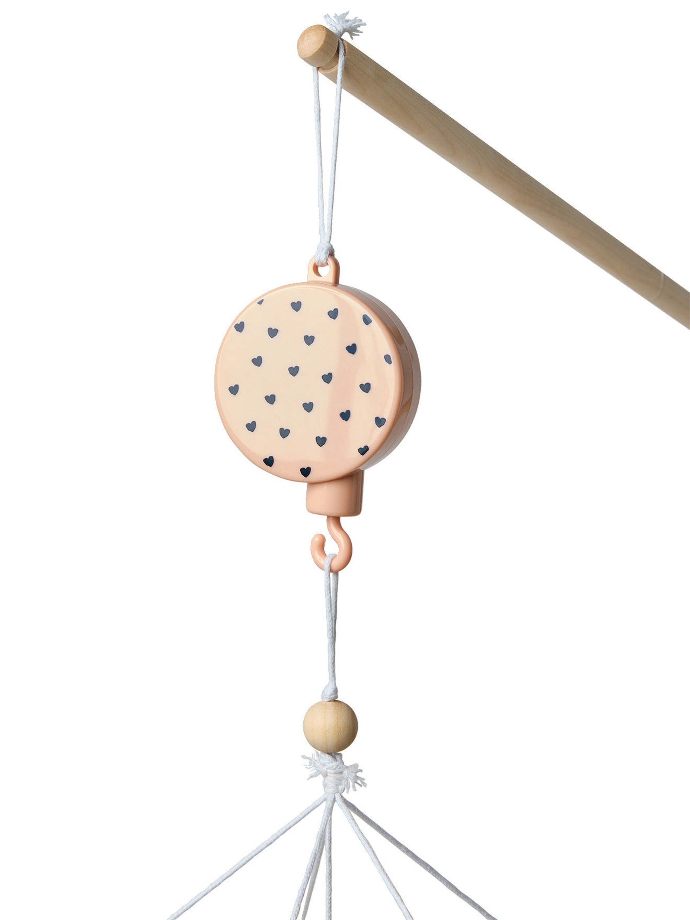 Vertbaudet Baby Musik-Mobile LOVELY LEO rosa bedruckt
