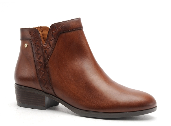 Pikolinos boots bottine plates femme w1u 8533 marron