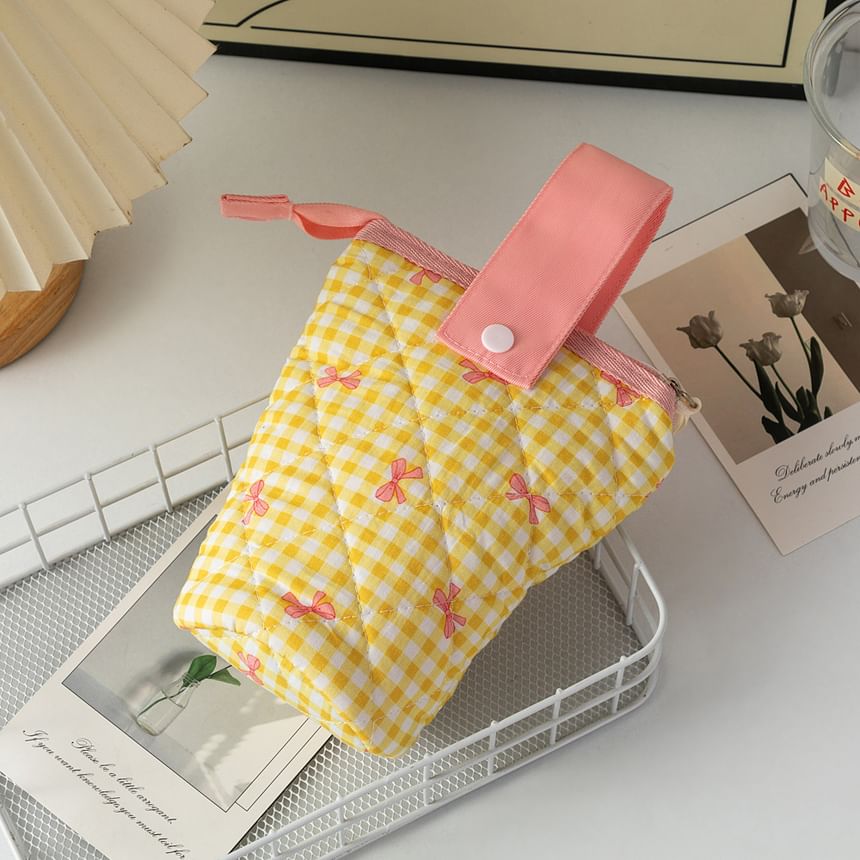 Milha - Gewatteerde make-uptas / etui met strik