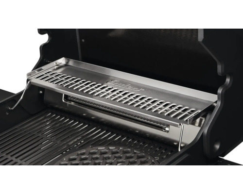 Enders Monroe Pro 3 SIK Turbo Shadow gasbarbecue, grafietgrijs, 3 branders inclusief dekselthermometer, vetopvangbak, grillrooster, zijplank, warmhoudrek en krachtige verwarmingszone. Grillrooster: geëmailleerd gietijzer.