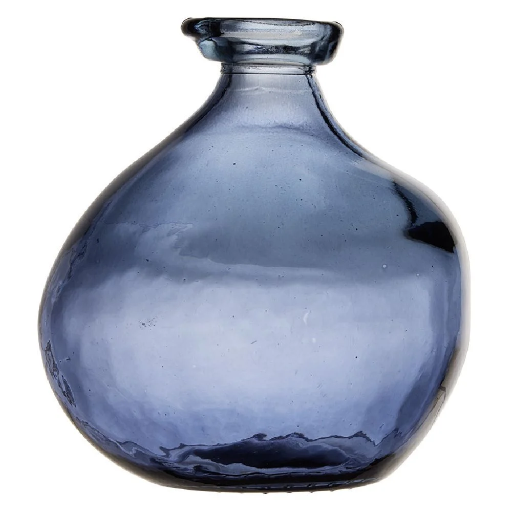 Vase Dame Jeanne Simplicity bleu Ø16xH18cm