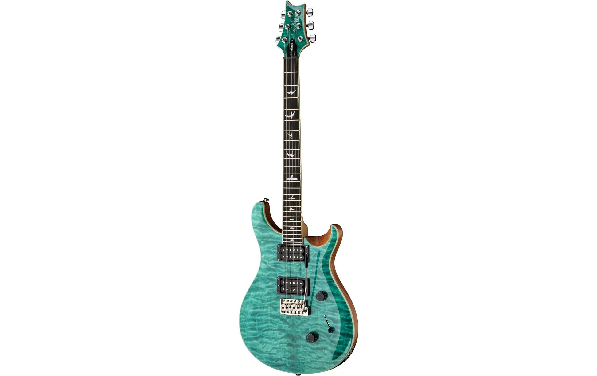 E-Gitarre SE Custom 24 Quilt Turquoise<br>Moderne Auflage eines klassischen Gitarrenmodells