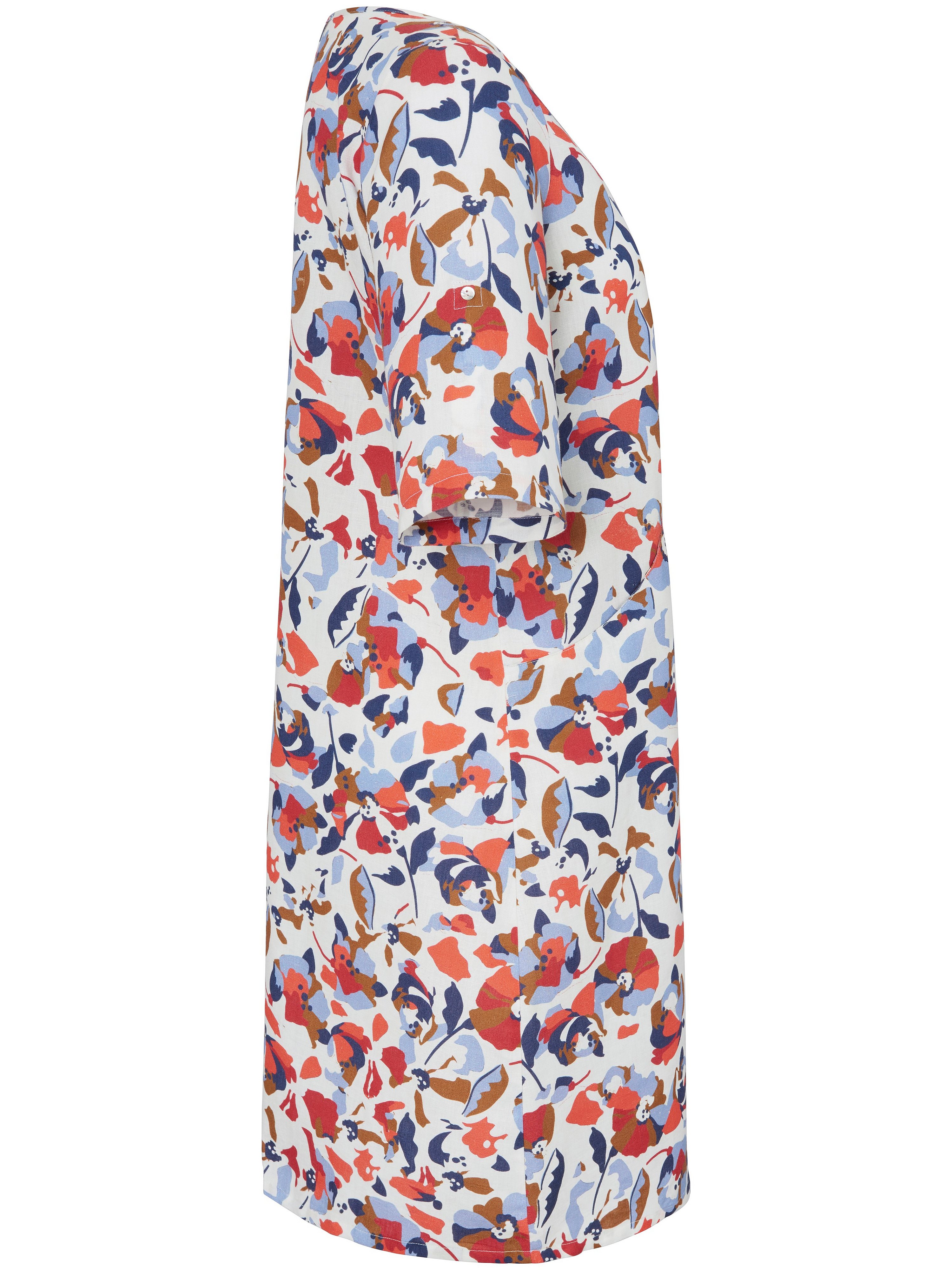 Kleid mit 3/4-Arm und Rundhals-Ausschnitt