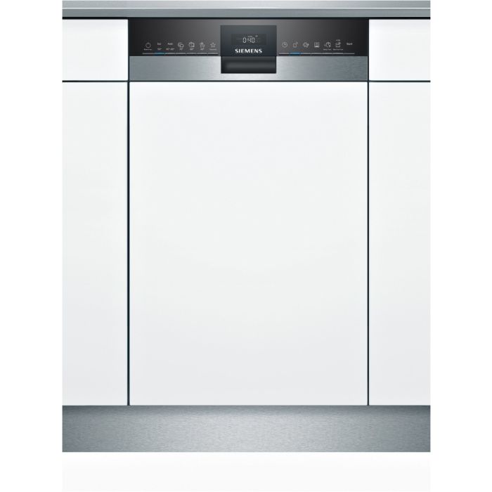 Siemens teilintegrierter Geschirrspüler iQ500 SR55YS05ME Edelstahl