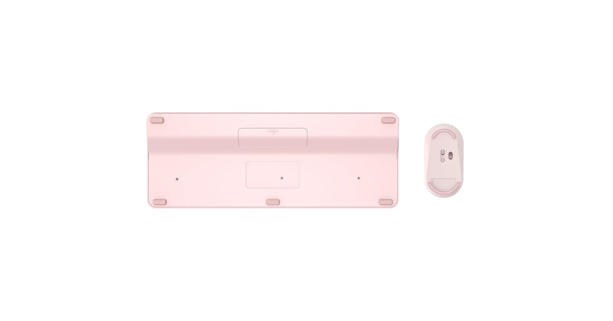 QwareFlorence Draadloze Combo, desktopset  (Roze/wit, EU lay-out (QWERTY), Scissor switches, 1200 DPI, TKL, 2,4 GHz USB | Bluetooth)