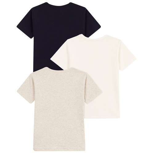 Petit Bateau - A0A8H X3 - Blanc / Beige / Noir