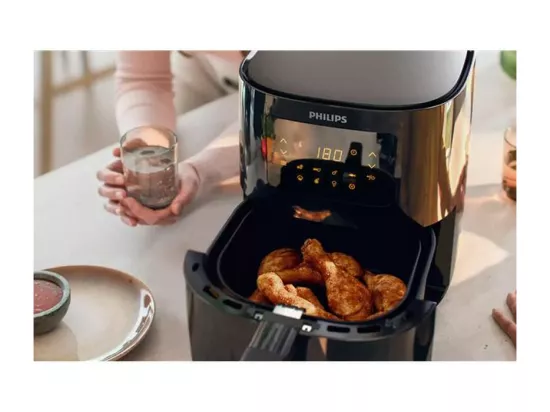 Philips Friteuse sans huile 0.8kg 1400w noir - hd9252/70