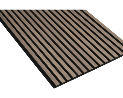Nordic Acoustics akoestisch paneel, Amerikaans notenhout, 2400 x 605 x 22 mm