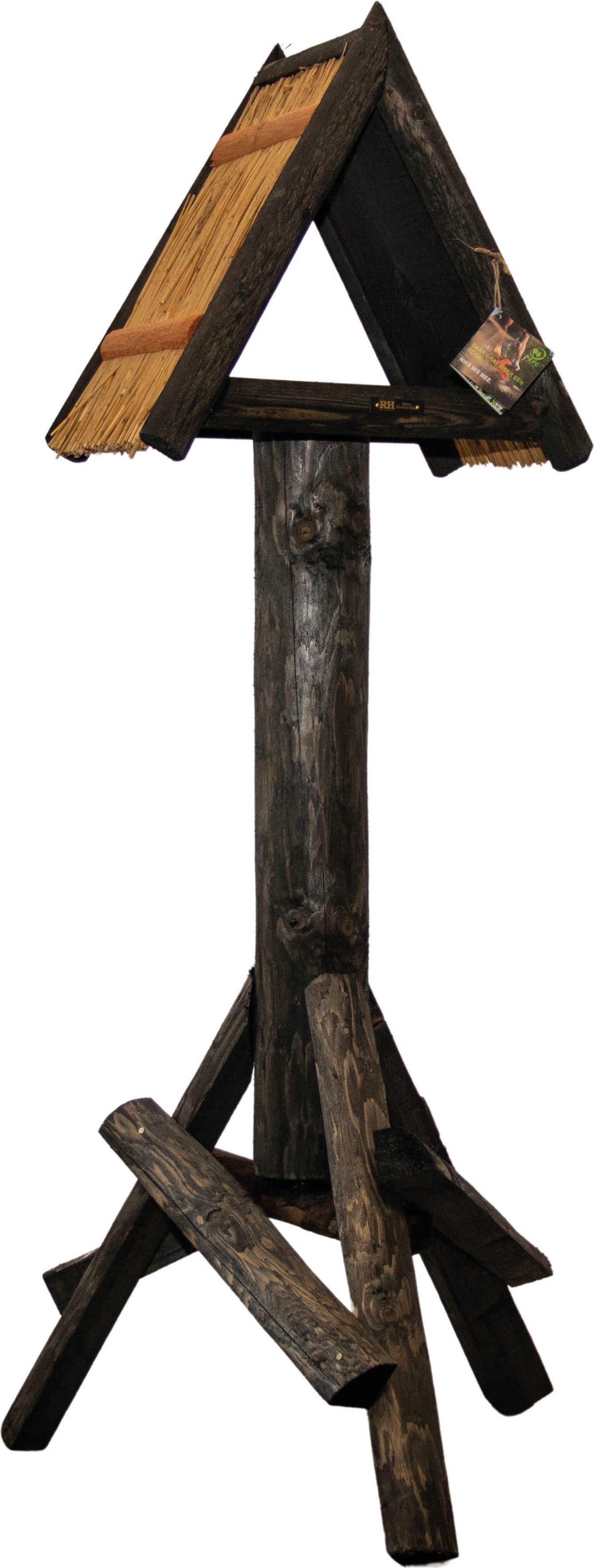 Raben vogelvoederhuis zwart 52 x 35 x 150 cm