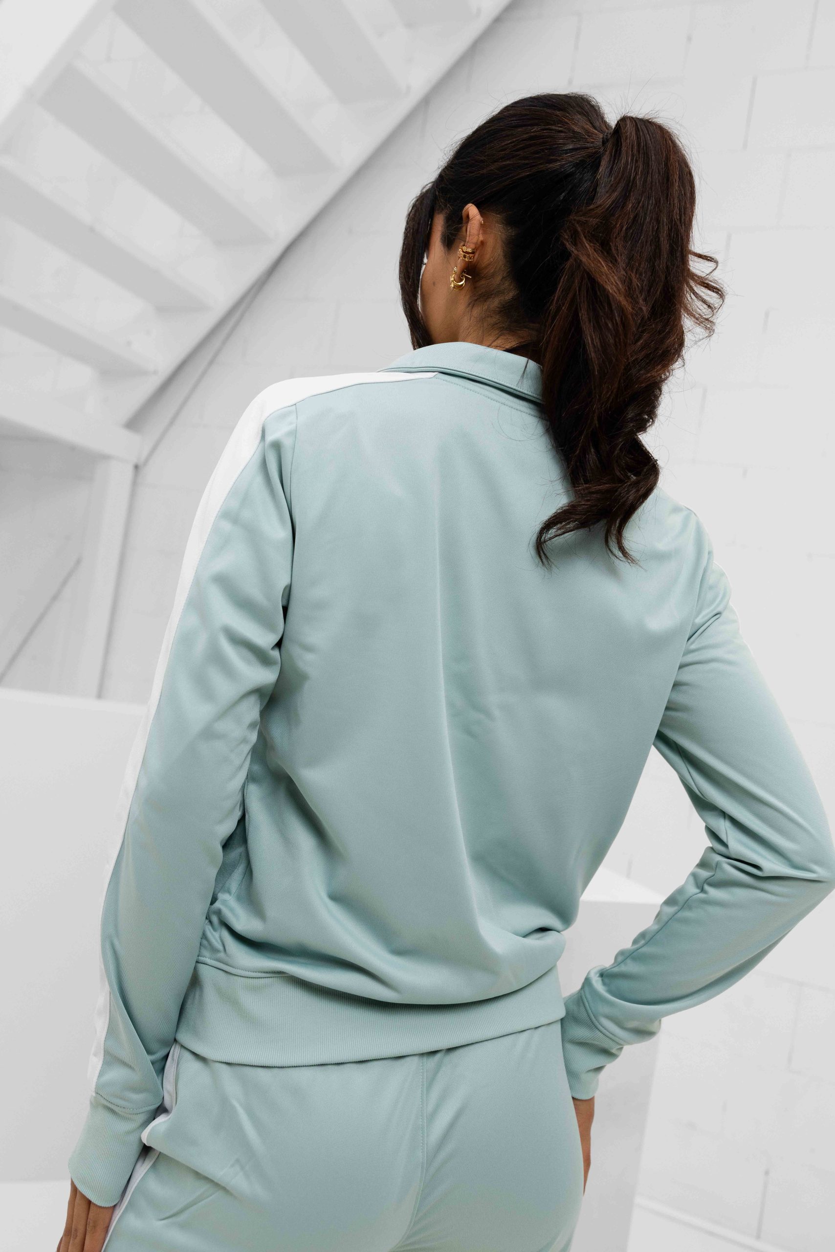 Under Armour Tricot Trainingspak Dames Lichtgroen