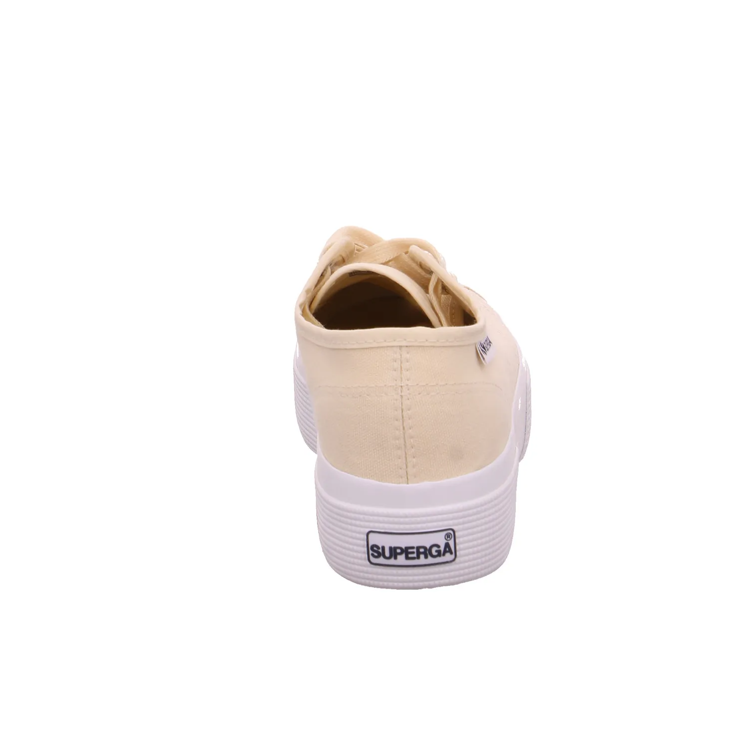 SUPERGA Sneaker Beige Textil  mit superleichter Laufsohle