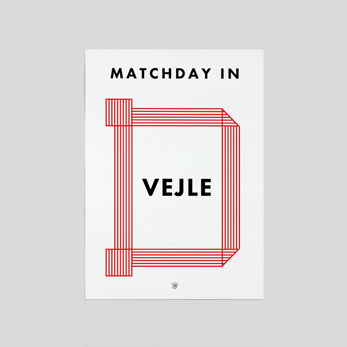 Vejle Boldklub Plakat Stadion 50x70 cm